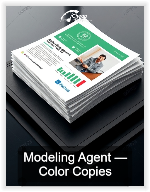Modeling Agent business card design sample
