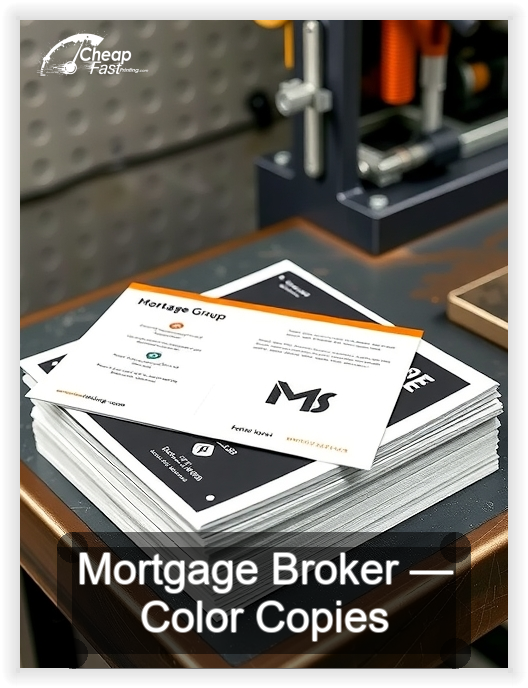 Mortgage Broker business card design sample