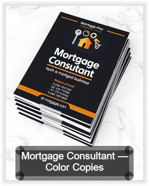 Mortgage Consultant business card design sample