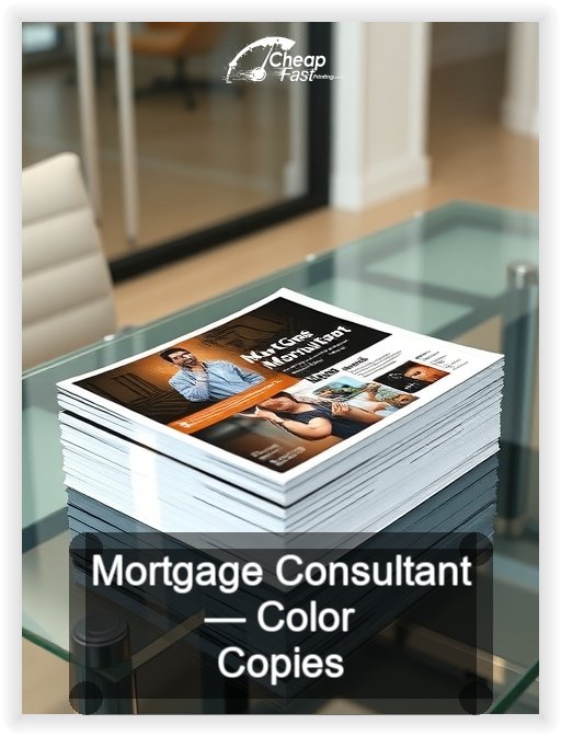 Mortgage Consultant business card design sample