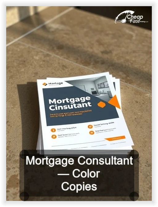 Mortgage Consultant business card design sample
