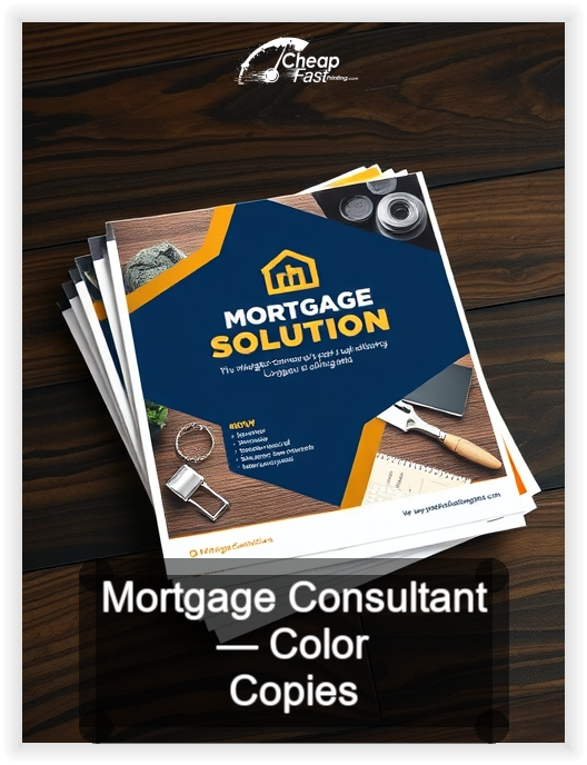 Mortgage Consultant business card design sample