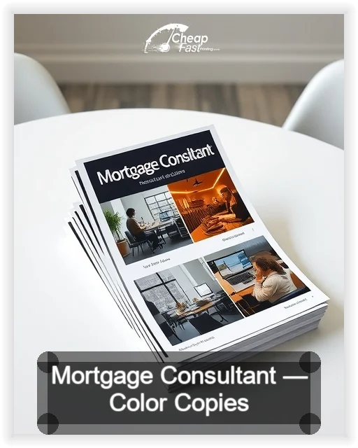 Mortgage Consultant business card design sample