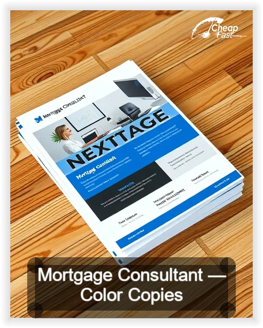 Mortgage Consultant business card design sample