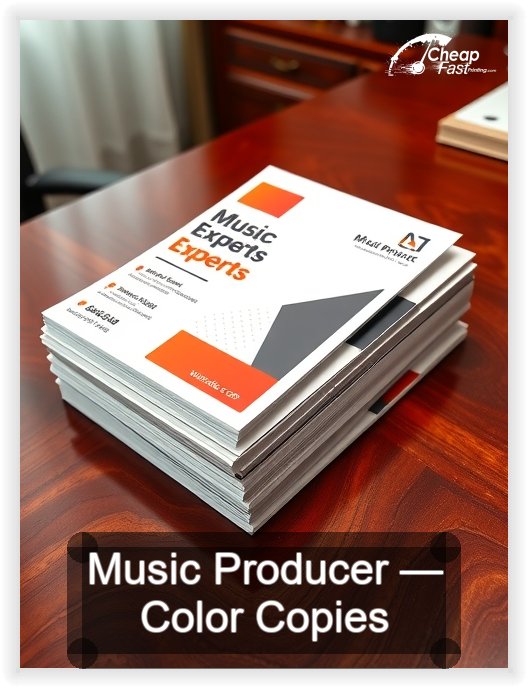 Music Producer business card design sample
