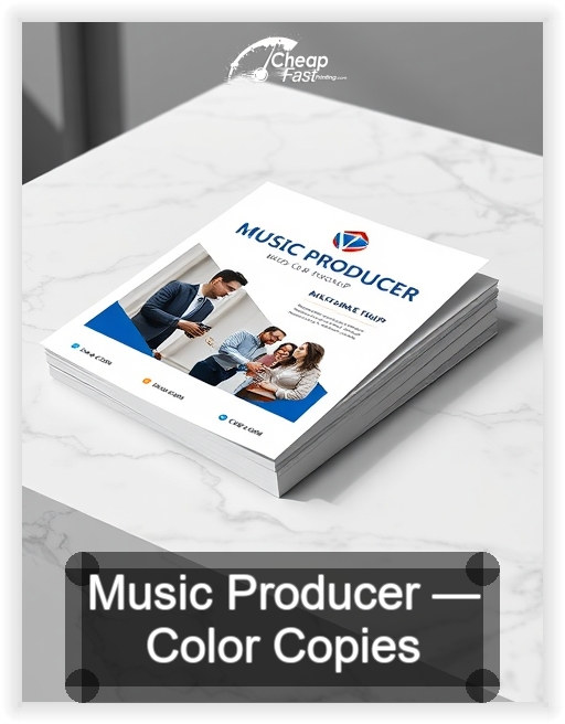 Music Producer business card design sample