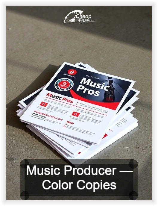 Music Producer business card design sample
