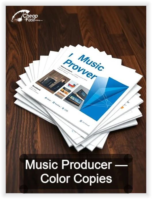 Music Producer business card design sample