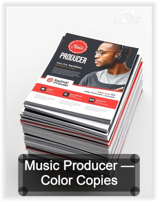 Music Producer business card design sample
