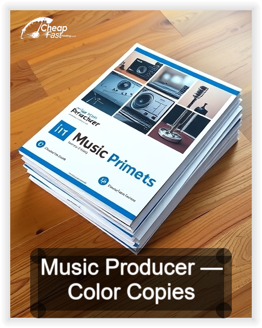 Music Producer business card design sample