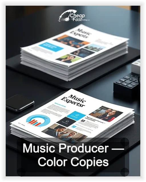 Music Producer business card design sample