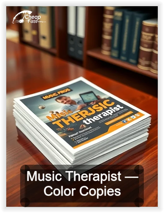 Music Therapist business card design sample
