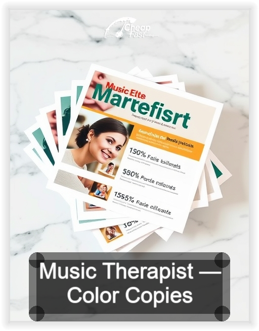 Music Therapist business card design sample