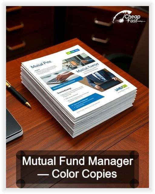 Mutual Fund Manager business card design sample