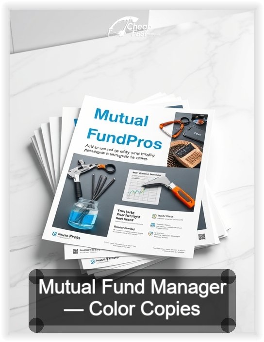 Mutual Fund Manager business card design sample