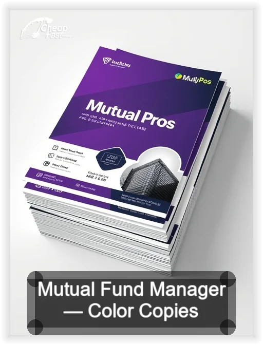 Mutual Fund Manager business card design sample