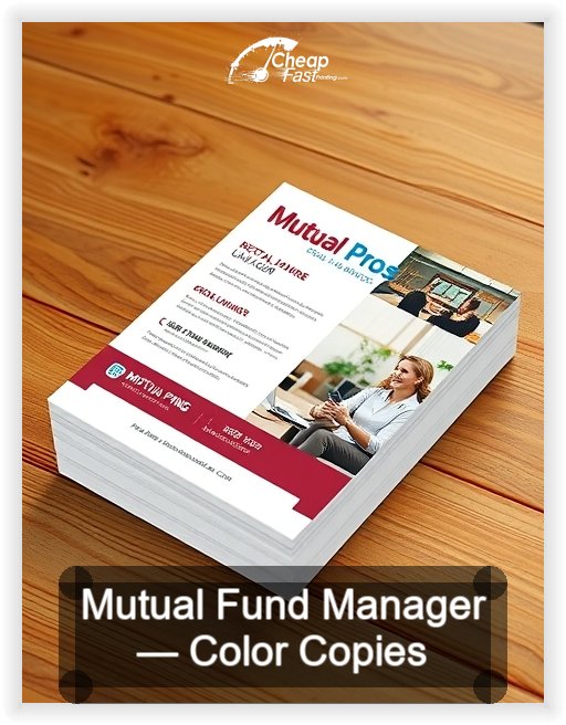 Mutual Fund Manager business card design sample