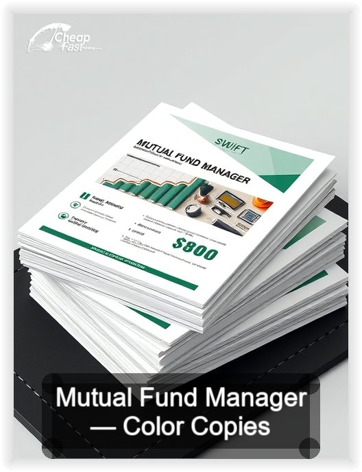 Mutual Fund Manager business card design sample