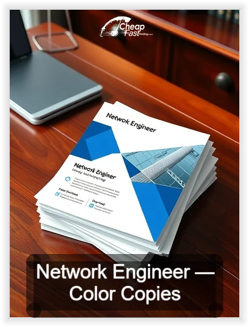 Network Engineer business card design sample