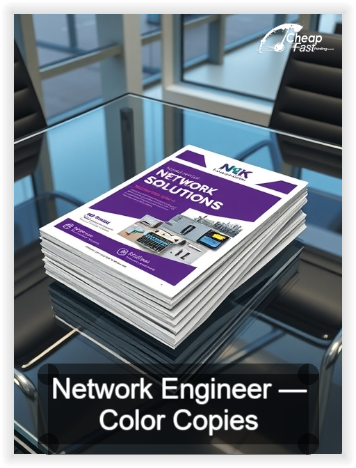 Network Engineer business card design sample