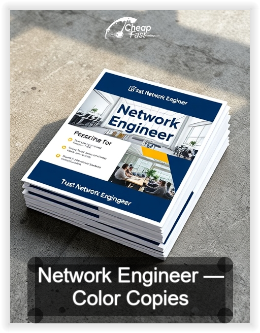 Network Engineer business card design sample
