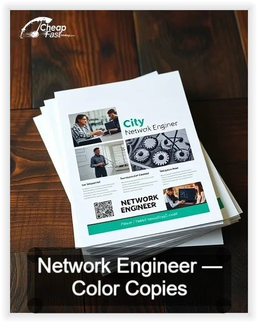 Network Engineer business card design sample