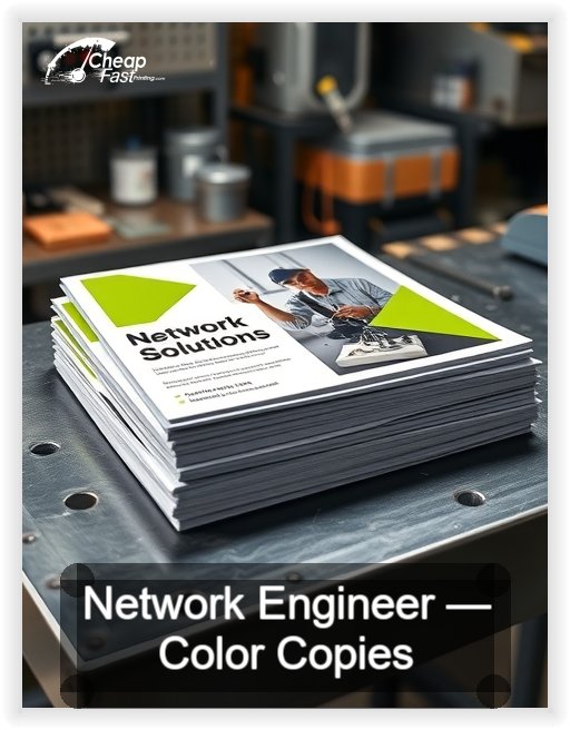 Network Engineer business card design sample