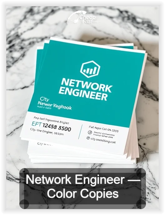 Network Engineer business card design sample