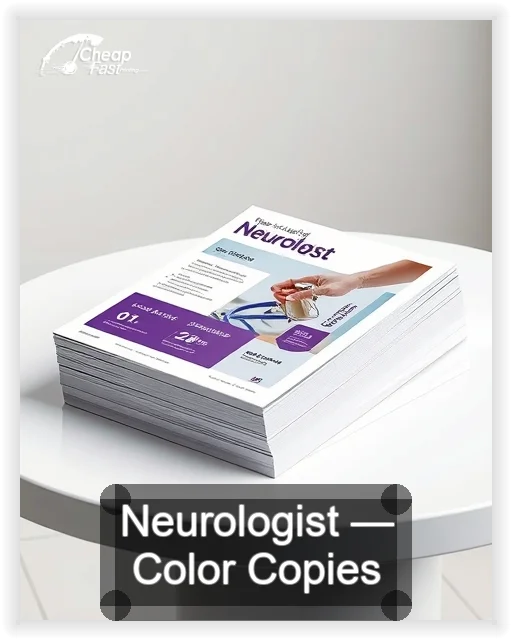 Neurologist business card design sample