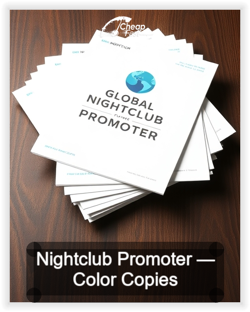 Nightclub Promoter business card design sample