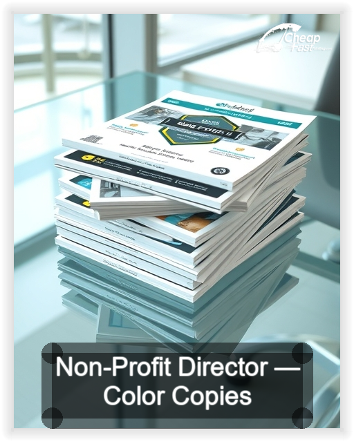 Non Profit Director business card design sample