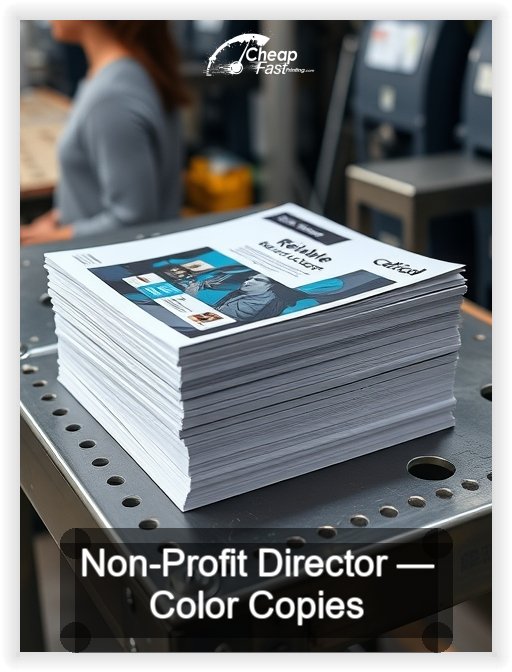 Non Profit Director business card design sample