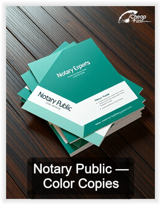 Notary Public business card design sample