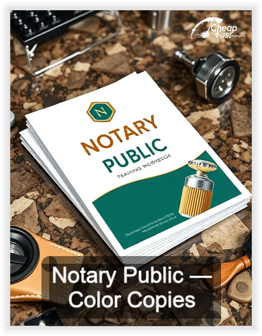 Notary Public business card design sample