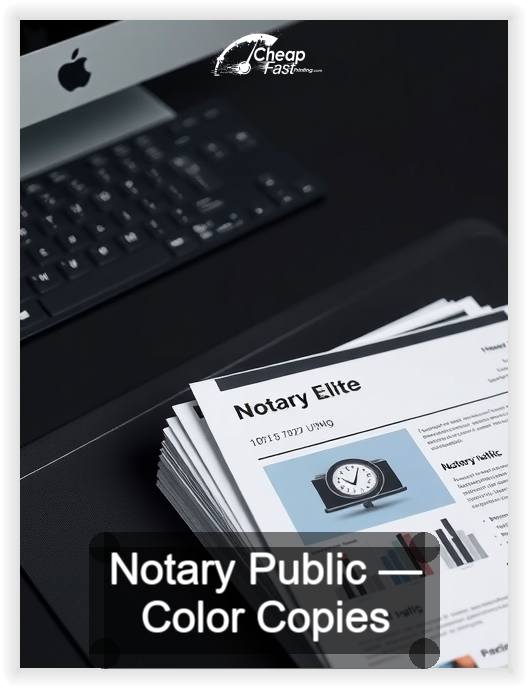 Notary Public business card design sample