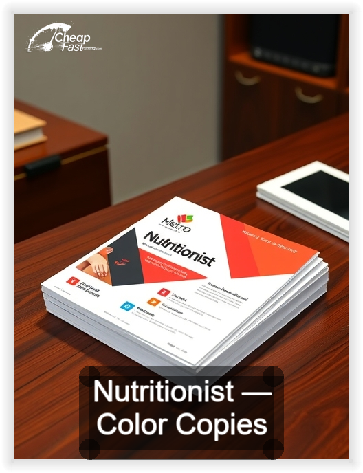 Nutritionist business card design sample