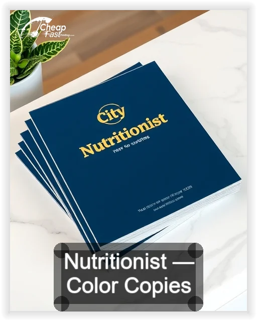 Nutritionist business card design sample