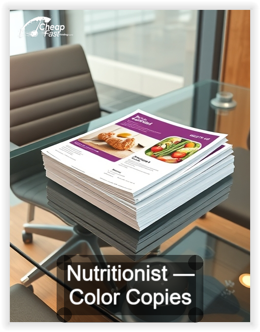 Nutritionist business card design sample
