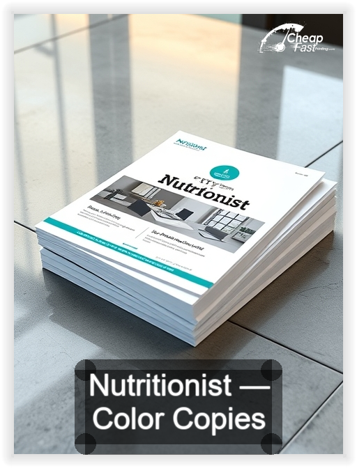 Nutritionist business card design sample