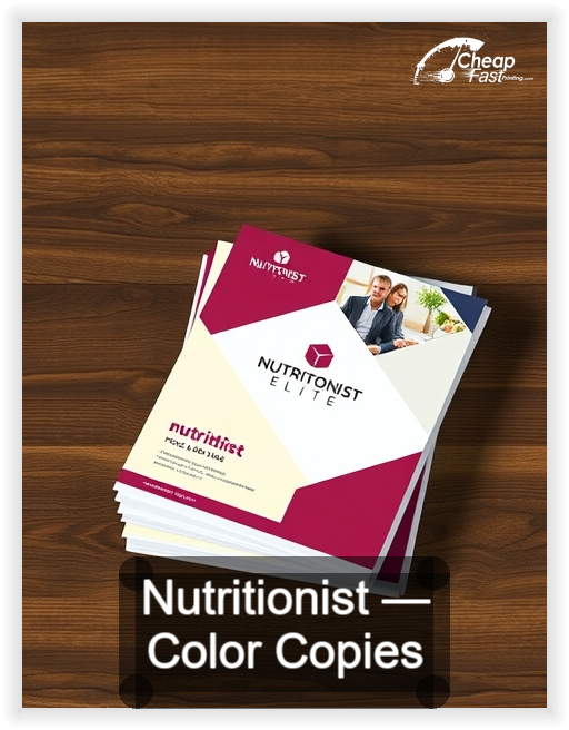 Nutritionist business card design sample