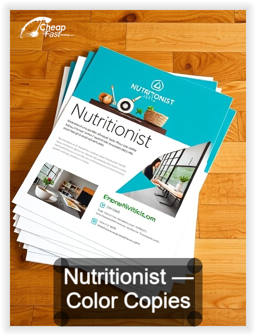 Nutritionist business card design sample