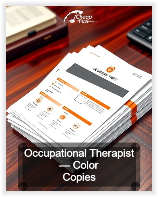 Occupational Therapist business card design sample