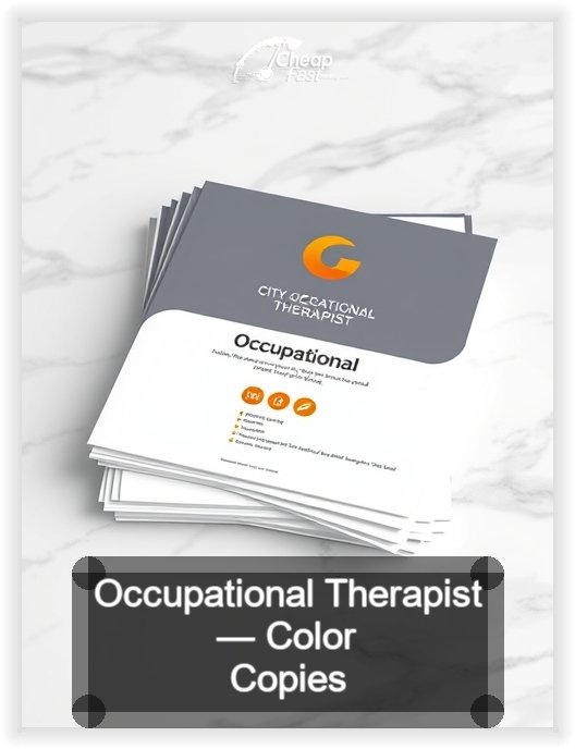 Occupational Therapist business card design sample