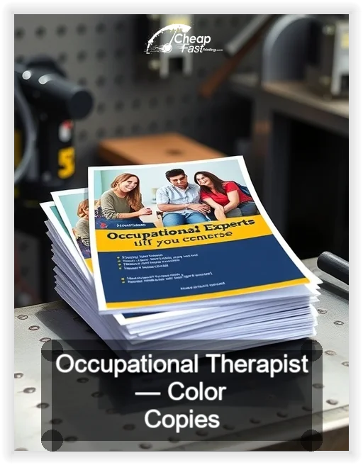 Occupational Therapist business card design sample