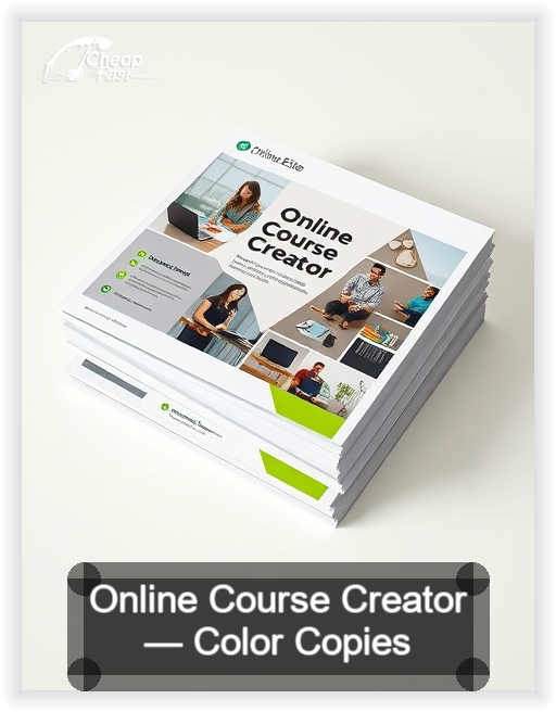 Online Course Creator business card design sample
