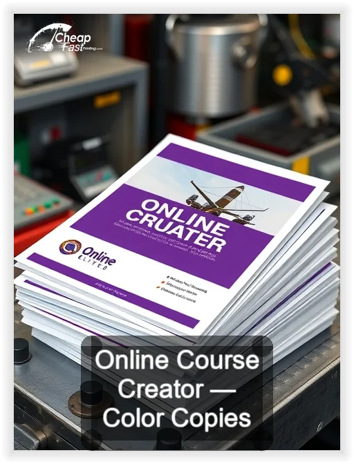 Online Course Creator business card design sample