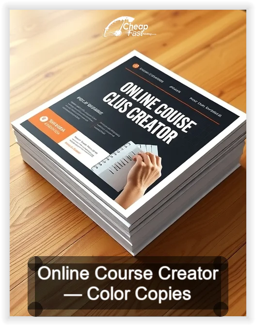 Online Course Creator business card design sample