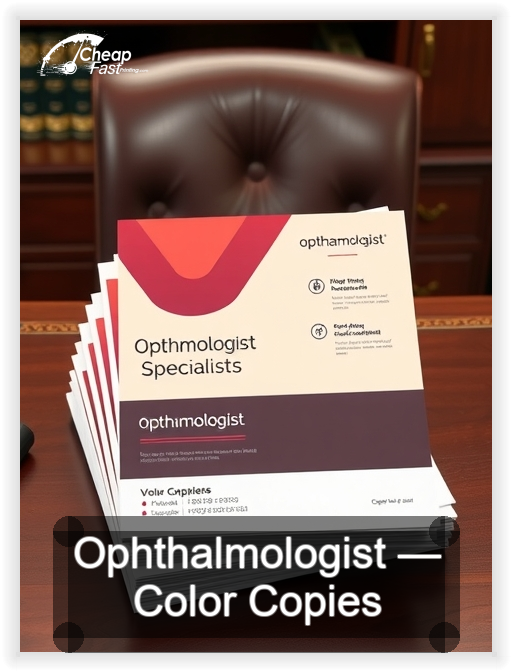 Ophthalmologist business card design sample