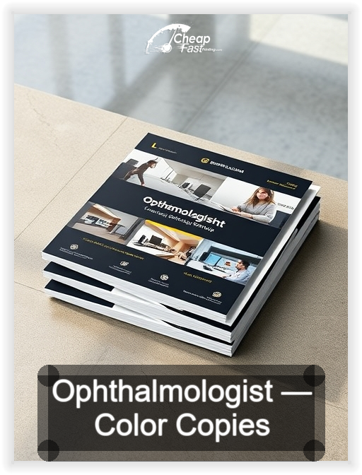 Ophthalmologist business card design sample