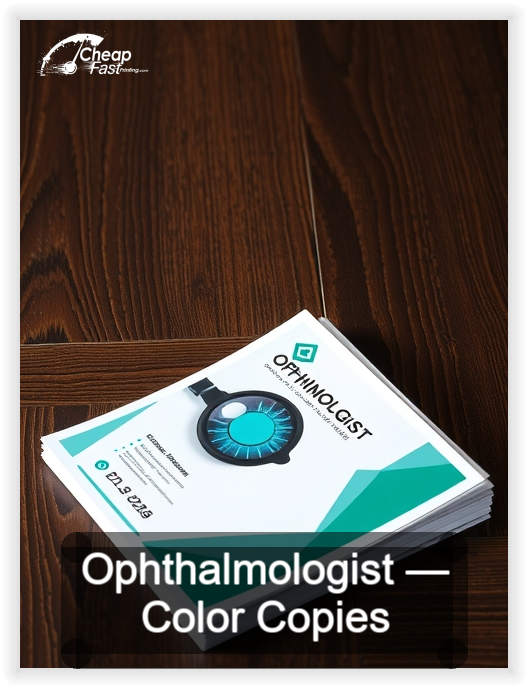 Ophthalmologist business card design sample